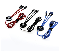 Câble de charge USB tressé 3 en 1 avec lumière nocturne, USB A vers Type C Micro USB & L, cordon de charge multi-appareils pour iPhone iPad Android