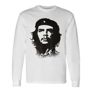 Camiseta de manga larga Che Guevara con cuello redondo, unisex, diseño Revolución Rebelde Cuba - Product Image 1