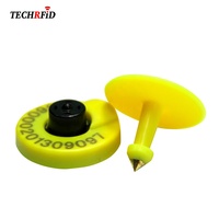 Étiquettes d'oreille RFID FDX-B 134,2 KHZ pour animaux d'élevage (porcs, moutons, bovins, vaches) avec puce EM4305