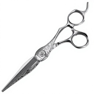 Professional Stainless Steel Hair Cutting Scissors Damascus Pattern Right Handed Barber <b>Shears</b> for Salon - Product Image 5