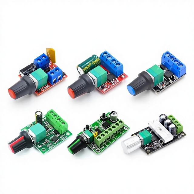 PWM DC Motor Speed Controller 2A/3A/5A/10A with Speed Control Function Models 1803BK & 1203BK