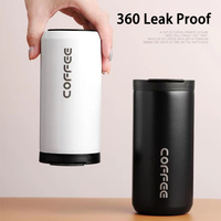 Tasses à café à double paroi en acier inoxydable de 12oz 350ml tasse à café isolée tasse à café sous vide tasse à eau