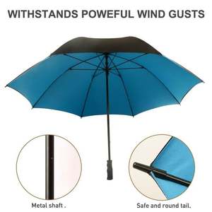 Wholesale <b>Large</b> Windproof logo Prints Big Luxury Promotional Branded Custom Golf Umbrella Business Gifts Rain - Product Image 5