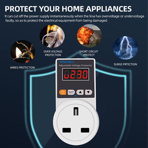 AC 220 В, автоматический протектор напряжения, разъем, регулируемый, 16 А - Product Image 3