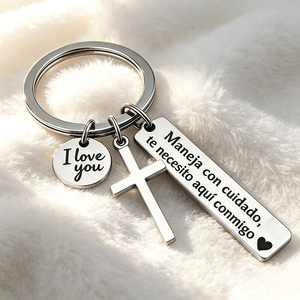High Durable Polished Stainless Steel Custom Engraved Metal Keychain Fashion <b>Key</b> <b>Ring</b> Pendant For Birthday Souvenir Holiday Gift - Product Image 5