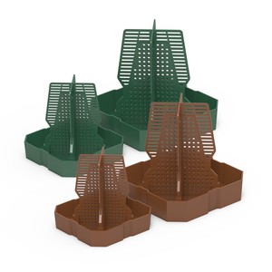 Nouveau vert brun petit grand plat de proie de reptile en plastique insectes vivants mangeoire - Product Image 1