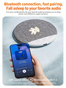 Nouveau haut-parleur LED ultra-fin <span class=keywords><strong>pour</strong></span> oreiller |   Machine à sons <span class=keywords><strong>pour</strong></span> le sommeil activée |   Musique de fond Hi-Fi, bruit blanc, lecture d'histoires - Product Image 6