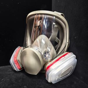 6800 Masker Gas Full-<span class=keywords><strong>Face</strong></span> Karet 3-Lapisan Filter Hepa Filter Dapat Diganti Anti-Kabut Dapat Digunakan Kembali Perlindungan Debu Industri Pengelasan - Product Image 2