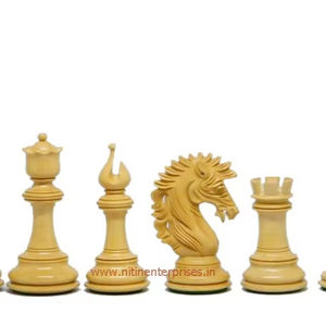 Pièces d'échecs en bois Camelot faites à la main de 48 mm, unisexes, jeux de table pour enfants dans une boîte en carton attrayante - Product Image 2
