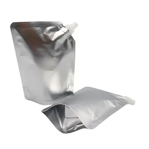 OEM Doypack Stehender Auslaufbeutel Kunststoff-Aluminiumfolien-Verpackungsbeutel für Soße und Saft