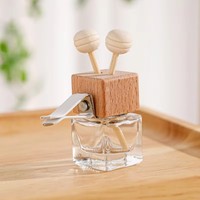 Bouteilles en verre de 8 ml à suspendre pour diffuseur de voiture, vides, rechargeables, avec bouchon à vis, sérigraphiées – Nouveauté très demandée