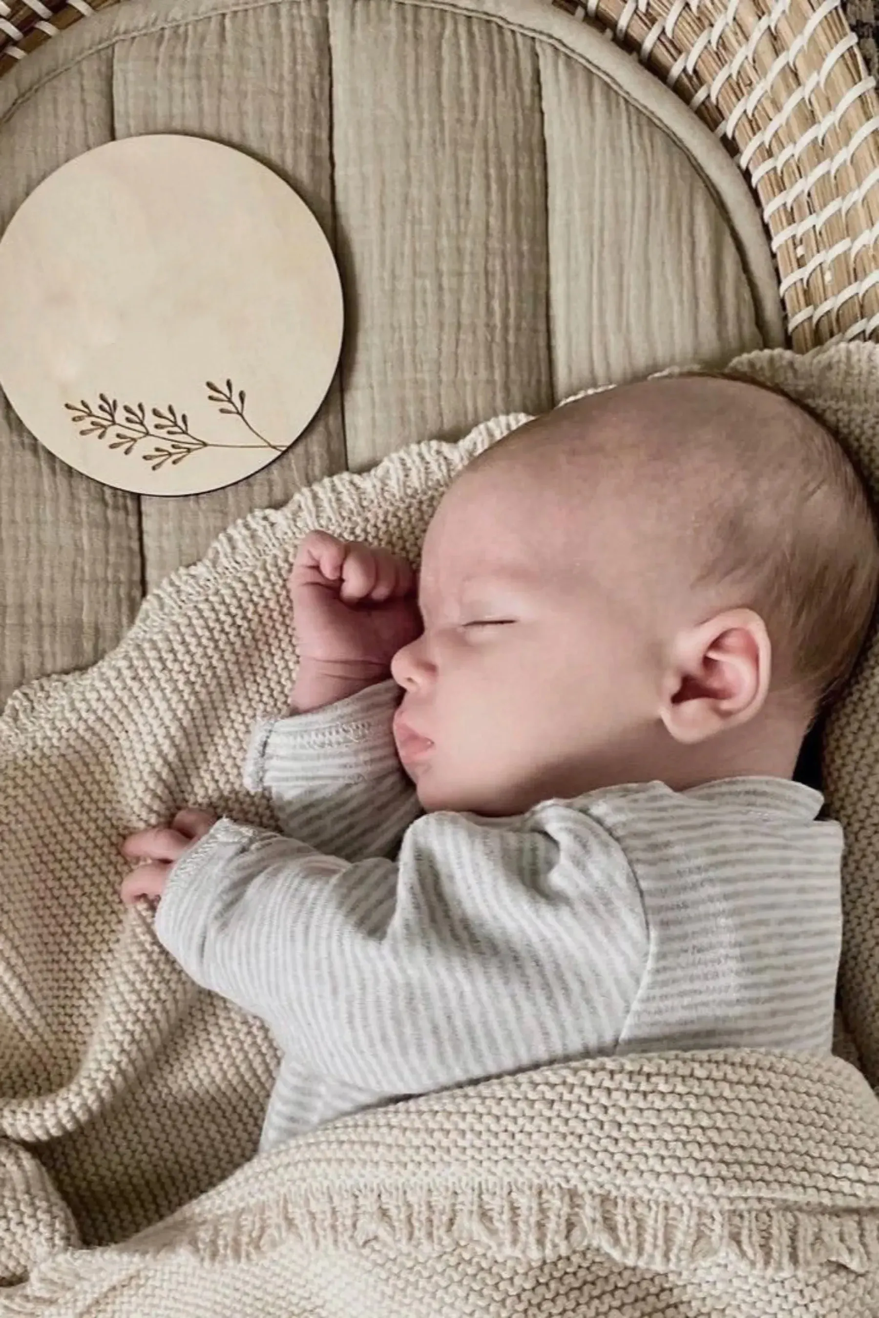 Cobertor de bebê tricotado personalizado de aveia 100% algodão orgânico para bebês, novidade primavera verão 2024