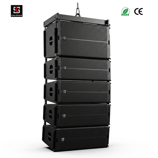 LA-6 Dual 12" Line Array Speaker 800W RMS Professional Audio Custom Logo OEM Titanium Alloy Waterproof Stage Concert Speaker
