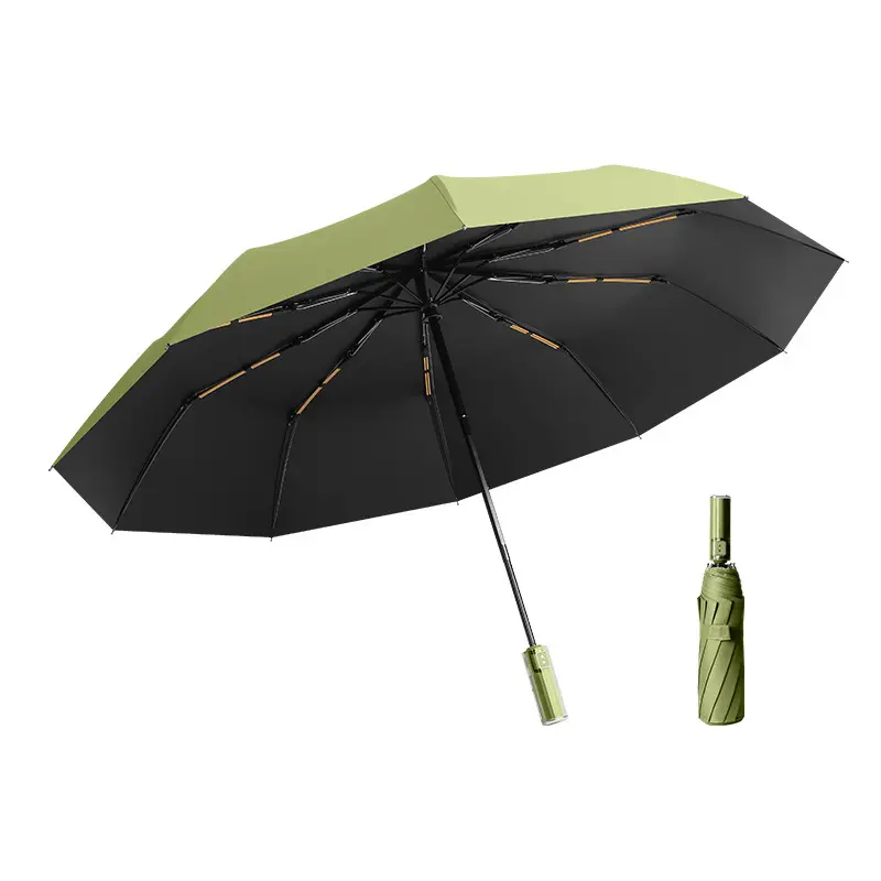 Tam otomatik büyük üç kat 8 kemik şemsiye üretici tarafından güneş ve UV koruma ile özelleştirilebilir Logo baskı