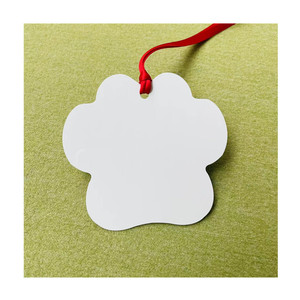 Impresión <span class=keywords><strong>de</strong></span> pata <span class=keywords><strong>de</strong></span> <span class=keywords><strong>perro</strong></span> <span class=keywords><strong>de</strong></span> doble cara, adornos <span class=keywords><strong>de</strong></span> Metal <span class=keywords><strong>de</strong></span> sublimación, blanco brillante, adornos <span class=keywords><strong>de</strong></span> Navidad <span class=keywords><strong>de</strong></span> aluminio en blanco - Product Image 5