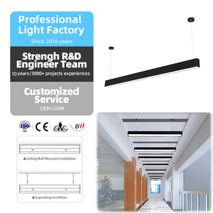 Bán Hàng Trực Tiếp Bán Buôn Giá Hiện Đại Trắng Tuyến Tính Ánh Sáng Mặt Dây Chuyền Kit <span class=keywords><strong>LED</strong></span> Ánh Sáng Mặt Dây Chuyền 45W Treo Tuyến Tính Với Quang Học - Product Image 5