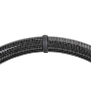 Volant sport en cuir et <span class=keywords><strong>fibre</strong></span> de carbone LQ de haute qualité avec couleur et surpiqûres personnalisées pour modèle - Product Image 5