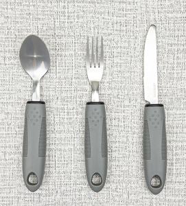 Poignée en acier inoxydable <span class=keywords><strong>Rubbermaid</strong></span> Ensemble d'aide à la rééducation des couverts adaptatifs anti-secousses pour personnes âgées - Product Image 4