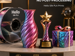 Filamento para Impresora 3D Hello Silk PLA 1.75mm, Moldeable a 220°C, Brillo Lustroso, Colores Personalizados para Bambu Lab - Product Image 3