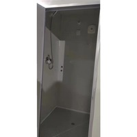 Cabine de Douche et Toilettes Portables Modernes en Conteneur, Panneaux Sandwich en Acier, Installation Facile, Garantie 1 An pour Événements Extérieurs et Parcs
