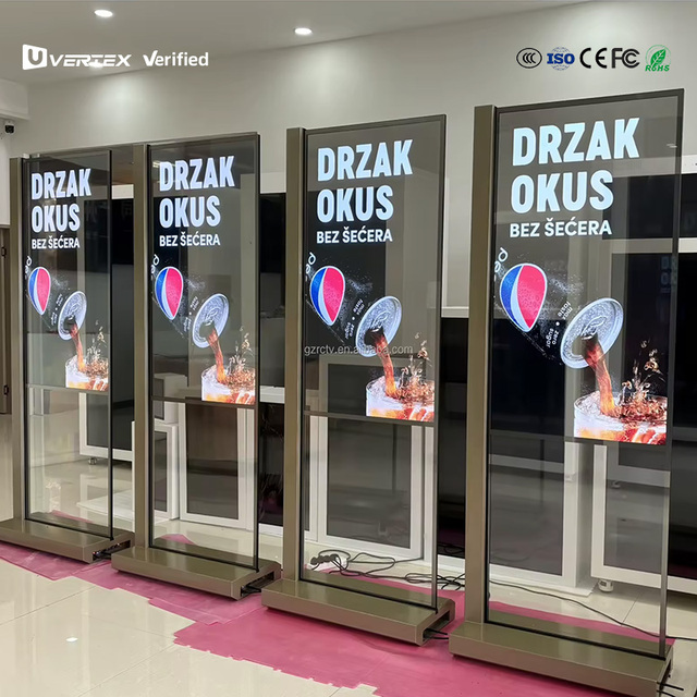 30 Inch 55 Inch Transparent OLED Display Screen, Customized Digital Signage Stand, Desktop Advertising Query Machine