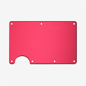 Fábrica por encargo CNC mecanizado de fibra de carbono anodizado aluminio Metal frontal trasero <span class=keywords><strong>Ridge</strong></span> <span class=keywords><strong>Wallet</strong></span> - Product Image 5