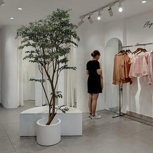 Plantas Artificiales en Maceta de Plástico Ecológico de Altura Personalizada, Gran Olivo Artificial Natural para el Hogar, Sala de Estar, Oficina, Hotel, <span class=keywords><strong>Restaurante</strong></span> - Product Image 2