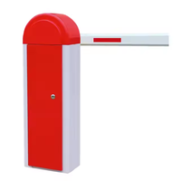 Barrière de parking ovale en aluminium avec moteur sans balais, protection IP44, contrôle d'accès RFID et fonction anti-pincement