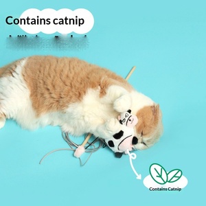 Moo-Moo Kuh-Katzenangel Interaktives Katzenminze-Selbstunterhaltungsspielzeug für den ganzjährigen Gebrauch - Product Image 4