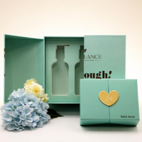 Boîte à bijoux turquoise personnalisée en gros avec double fermeture magnétique, organisateur multi-compartiments pour parfum
