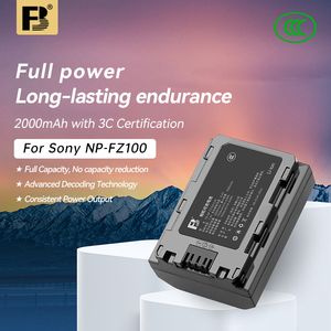 Batería de cámara FB NP FZ100 7,4 V 2000mAh para cámara digital <span class=keywords><strong>Sony</strong></span> A7m4 A7m3 A7c2 A7R3 A7R4 7RM3 A9M2 A7S3 A6600 A6700 <span class=keywords><strong>FX30</strong></span> - Product Image 2