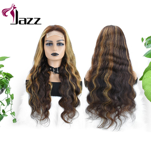 Parrucca anteriore in pizzo trasparente 4*4 <span class=keywords><strong>capelli</strong></span> brasiliani reali 4/27 estensioni dei <span class=keywords><strong>capelli</strong></span> umani allineate cuticola vergine dell'onda del corpo di colore per le donne - Product Image 1