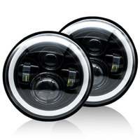 Vente chaude 7 \ "40W haute puissance phares LED 6000k yeux d'ange lampe avant nouveaux accessoires de voiture pour voitures tout-terrain Buggies rénovation