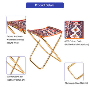 Portable Foldable Aluminum <b>Garden</b> <b>Stool</b> Green Oxford Fabric Minimalist Design <b>for</b> Outdoor Camping Use - Product Image 2