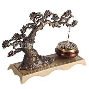 Quemador de Incienso de Cobre con Diseño de Árbol de la Vida, Estilo Chino, de Tongpu Craftsman, Quemador de Incienso Colgante para Interiores, para Sándalo y Otros Aromas - Product Image 5