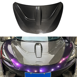 Kit Protector de Capó de Motor de Fibra de Carbono Nuevo 2015-2019 para 540/570/600LT Estilo Novitec, Actualización Atornillable, Negro, Ajuste Universal - Product Image 1