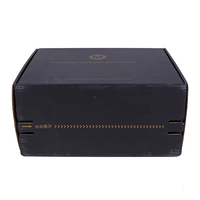 Carton de couleur personnalisé avec fermeture éclair carton de stratification mat de feuille d'or avec estampage de gaufrage pour un design de luxe supérieur