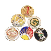 Marqueur de position de golf en métal, design cool et unique, motif dessin animé Ram Clown Doll, logo gravé sur mesure, cadeaux culturels pour clubs de golf