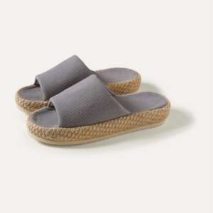 Chaussons de haute qualité 2025 pour femmes et hommes, à talon, bout rond arabe, en velours côtelé, doux et moelleux, pour la maison, hiver et été, grandes tailles - Product Image 6