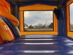 Scivolo d'Acqua Gonfiabile Combinato ML Marble Blue in PVC di Grado Commerciale con Piscina per Bambini e <span class=keywords><strong>Adulti</strong></span>, Uso Bagnato/Asciutto, per Feste di <span class=keywords><strong>Compleanno</strong></span> all'Aperto/al Chiuso - Product Image 5