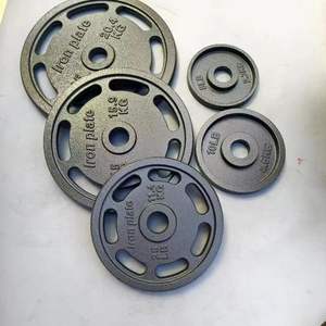 Prix de gros Nouveauté Gris Noir Peint Fonte Haltère Poids Plaque Haltère 2kg à 60kg - Product Image 4