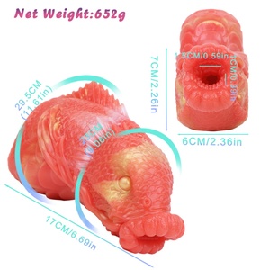 GEEBA Masturbateur Animal : Lombric de mer, Dauphin, Étoile de mer, Conque – Jouet de masturbation masculin avec canal de simulation pour massage de la prostate – Vente en gros - Product Image 3