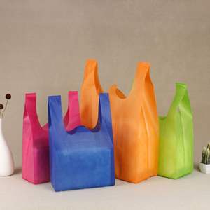 Sacs en non-tissé réutilisables avec logo personnalisé, respectueux de l'environnement, pour vêtements, emballages de t-shirts, sacs en non-tissé pour le shopping - Product Image 2