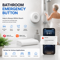 Tombol Darurat Pintar Zigbee Tombol Panik SOS untuk Perawatan Lansia Keamanan Kamar Mandi Sistem Alarm Keamanan Rumah Pintar
