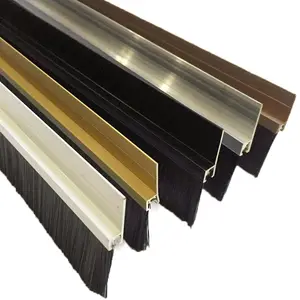 Industri Strip Sikat Penyegelan Strip Sikat dengan Aluminium untuk Shower Door Bottom Seal Mobil Magnetic Strip Sikat untuk Jendela