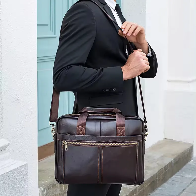Office Business Messenger Bag Aktetas Laptop Tas Voor Mannen Schouder Mannen Handtas
