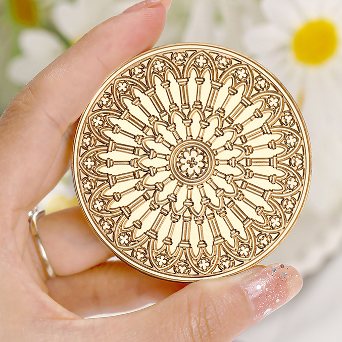 6cm large stamp head - lattice window