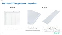 Panneau lumineux LED d'intérieur 600x600, luminaire à grille intégré pour dalles de plafond 120x30, modèle RC037V