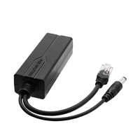 Divisor Poe de 10/100M, Voltaje de Entrada DC44-57V, Conector DC, Transmisión de Internet 1/2, 3/6 IEEE802.3af/at