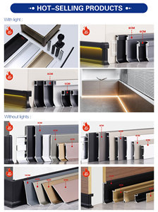Metal Decorative Aluminum Profile Moulding Wall Protector Corner <strong>Flexible</strong> Baseboard Line Black Aluminium Floor <strong>Skirting</strong> <strong>Board</strong> - Product Image 6